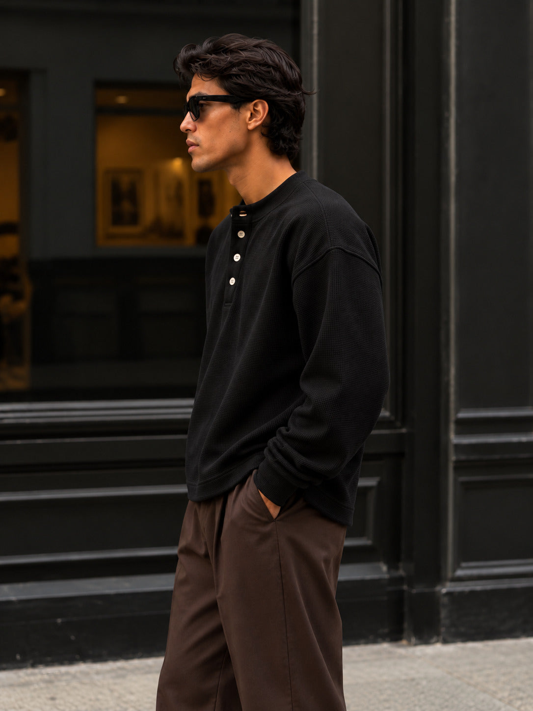 Henley Waffle Tshirt