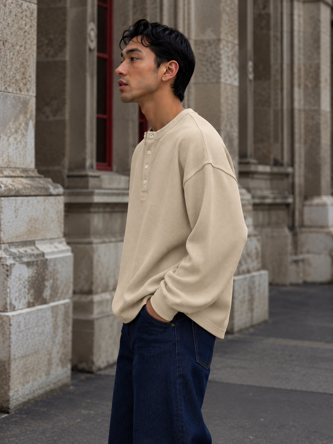 Henley Waffle Tshirt