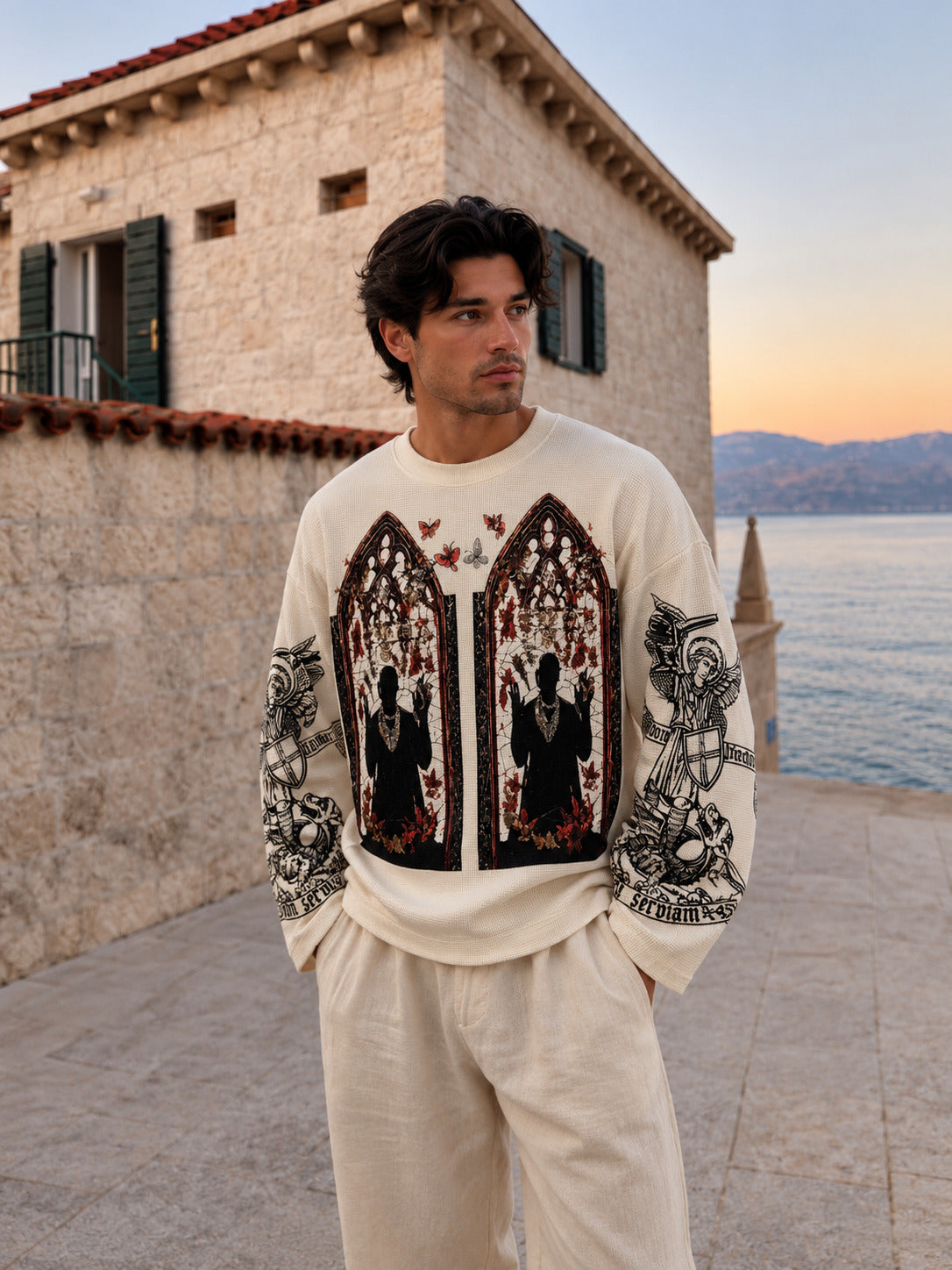 Sacred Shadows Waffle Tshirt