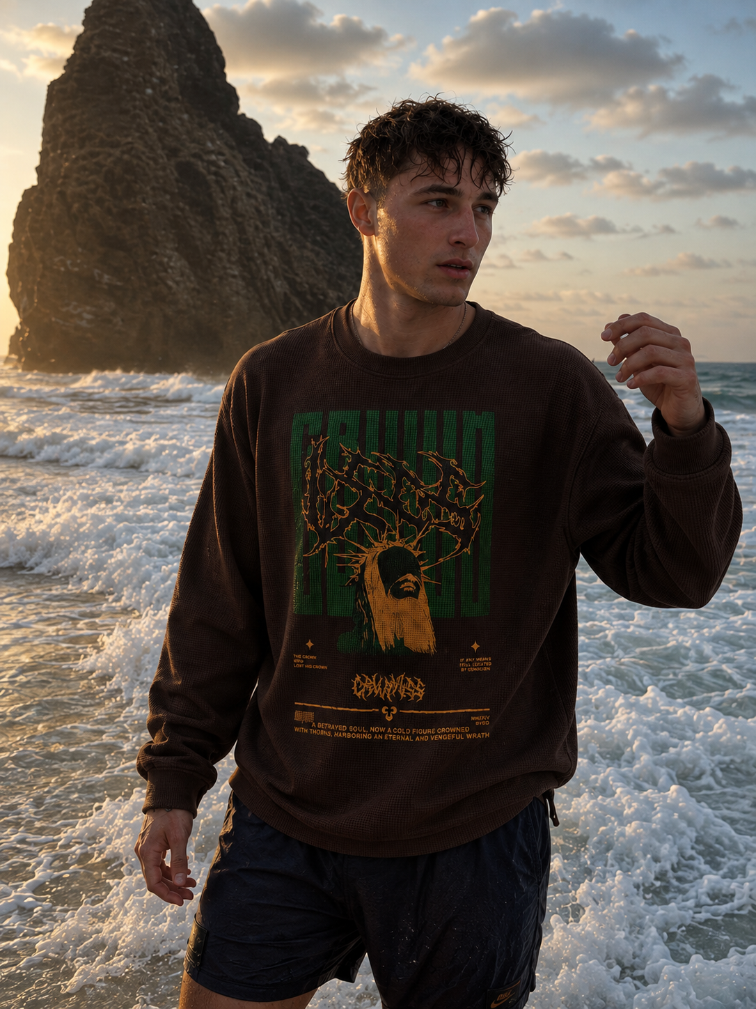 Crown of Chaos Waffle Tshirt