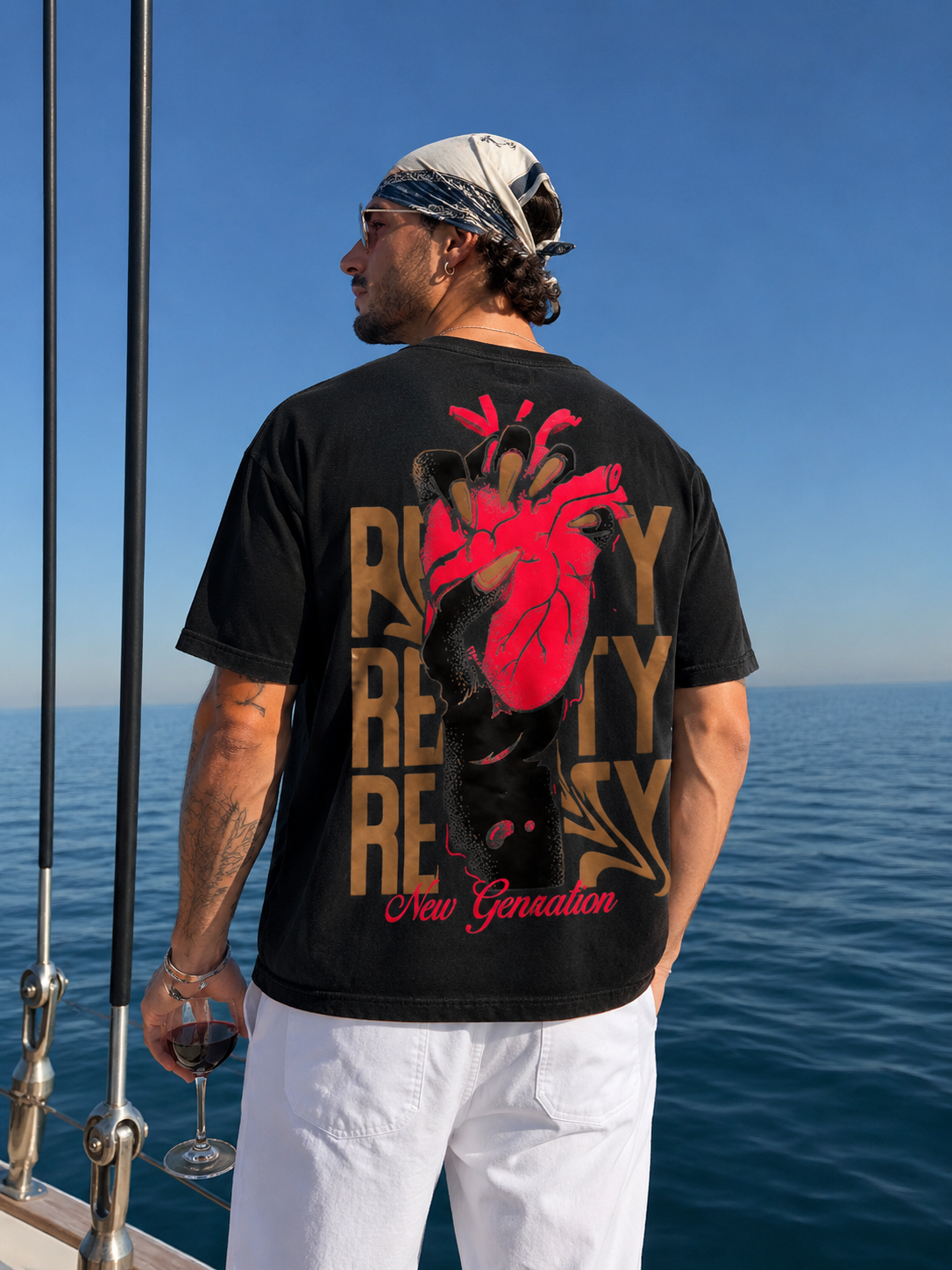 Reality Wrap Drop Tee- Unisex