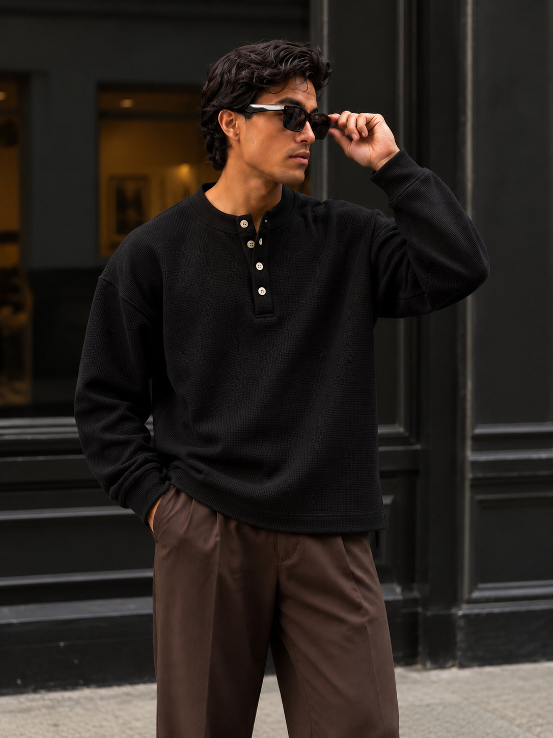 Henley Waffle Tshirt