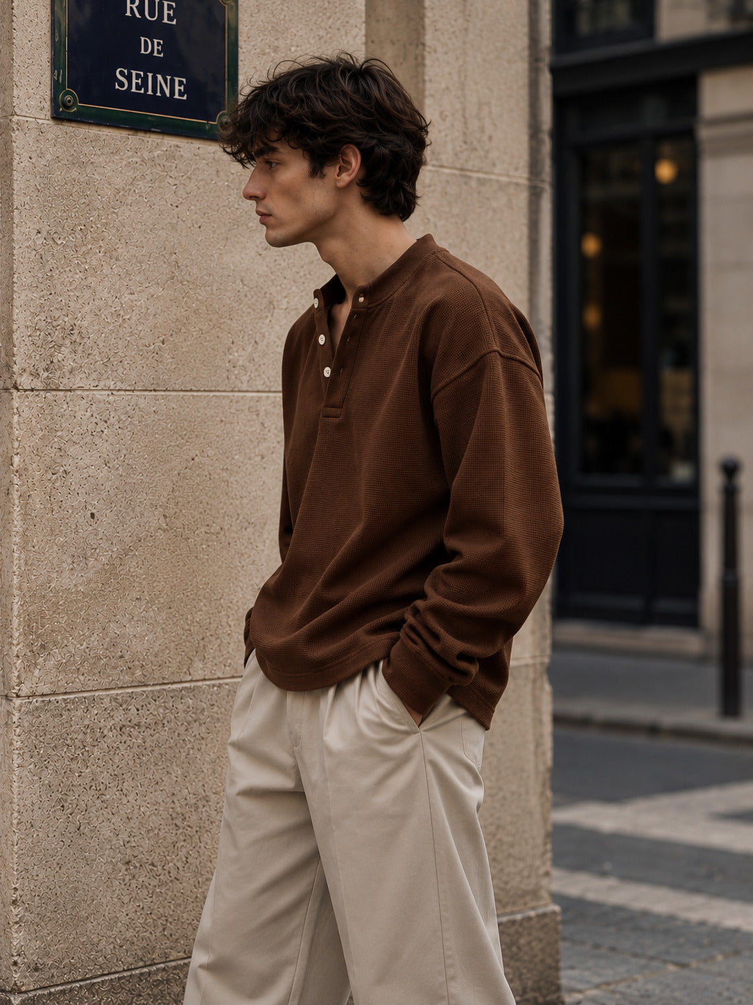 Henley Waffle Tshirt