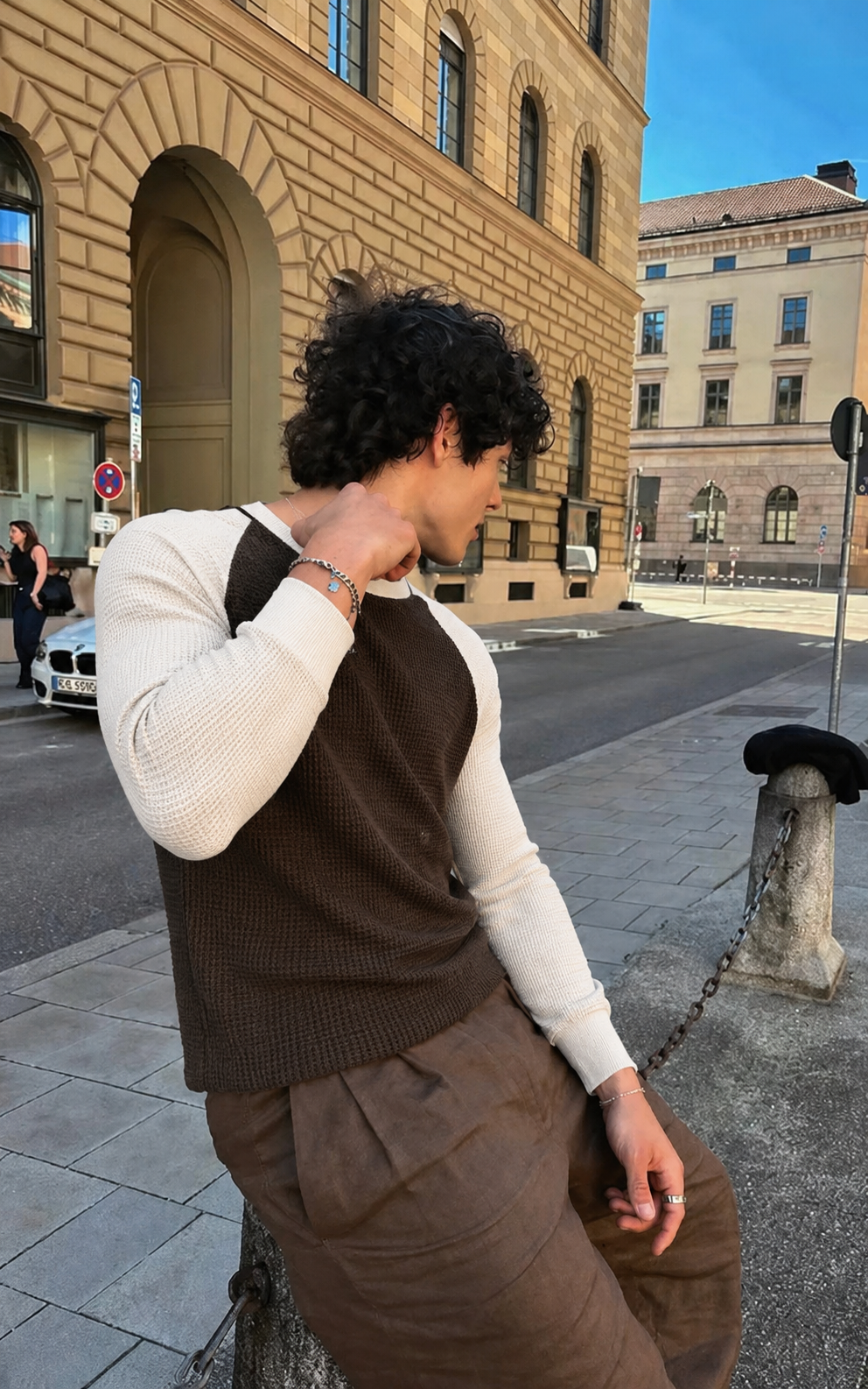 Waffle Raglan (Espresso)