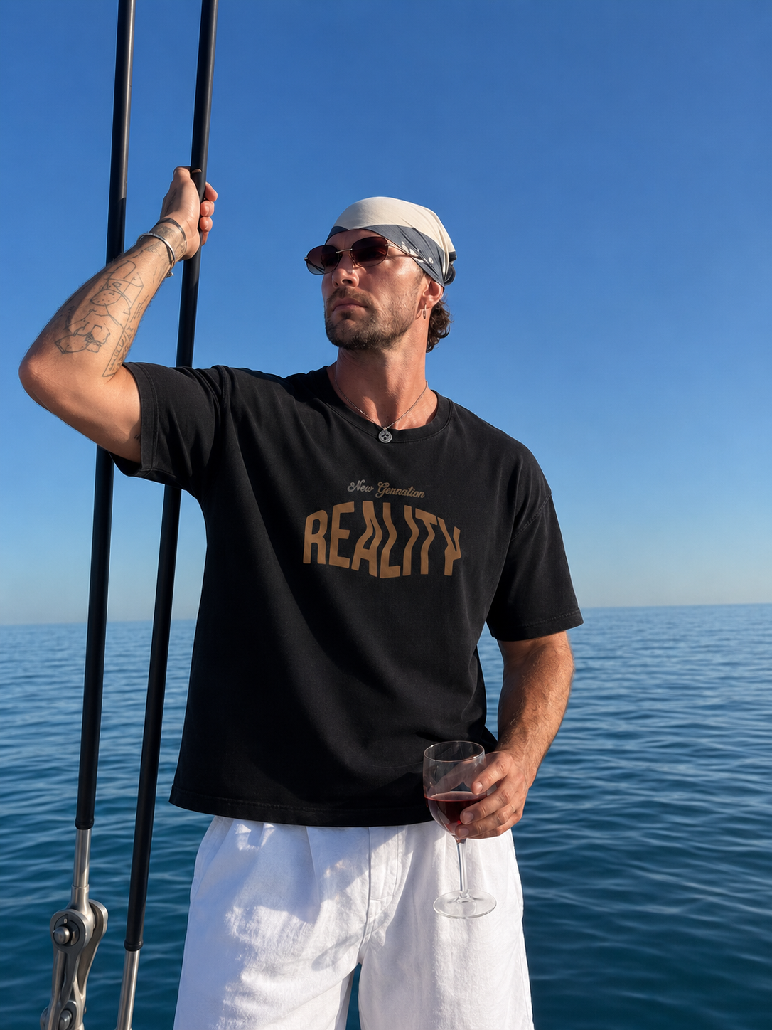Reality Wrap Drop Tee- Unisex
