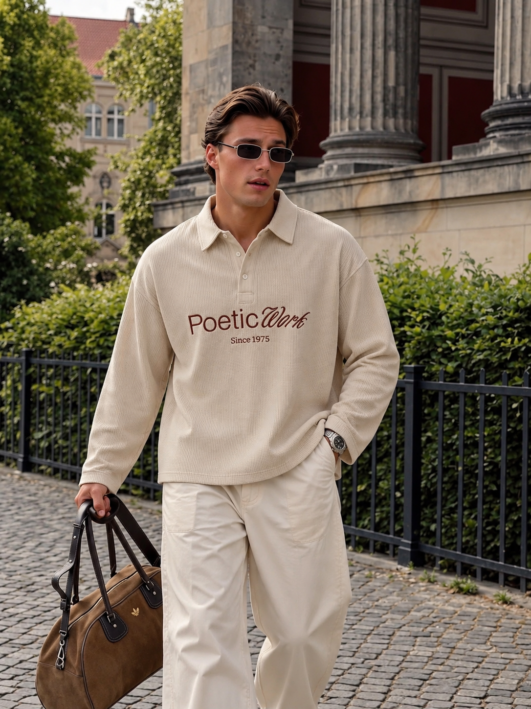 Poetic Work Waffle Tshirt