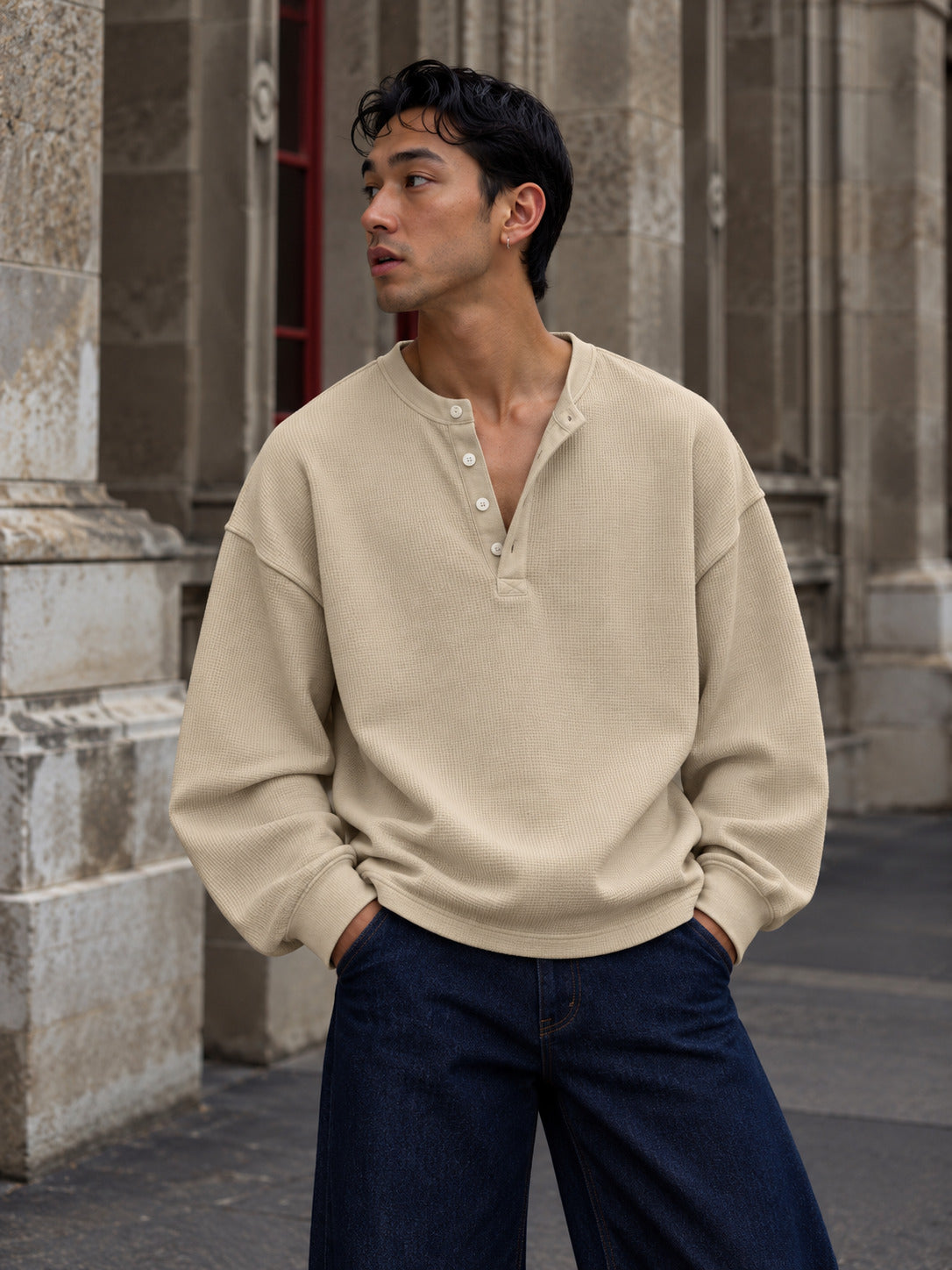 Henley Waffle Tshirt