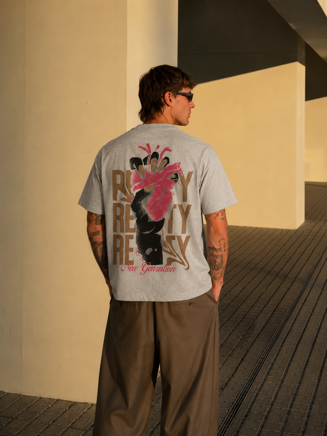 Reality Wrap Drop Tee- Unisex